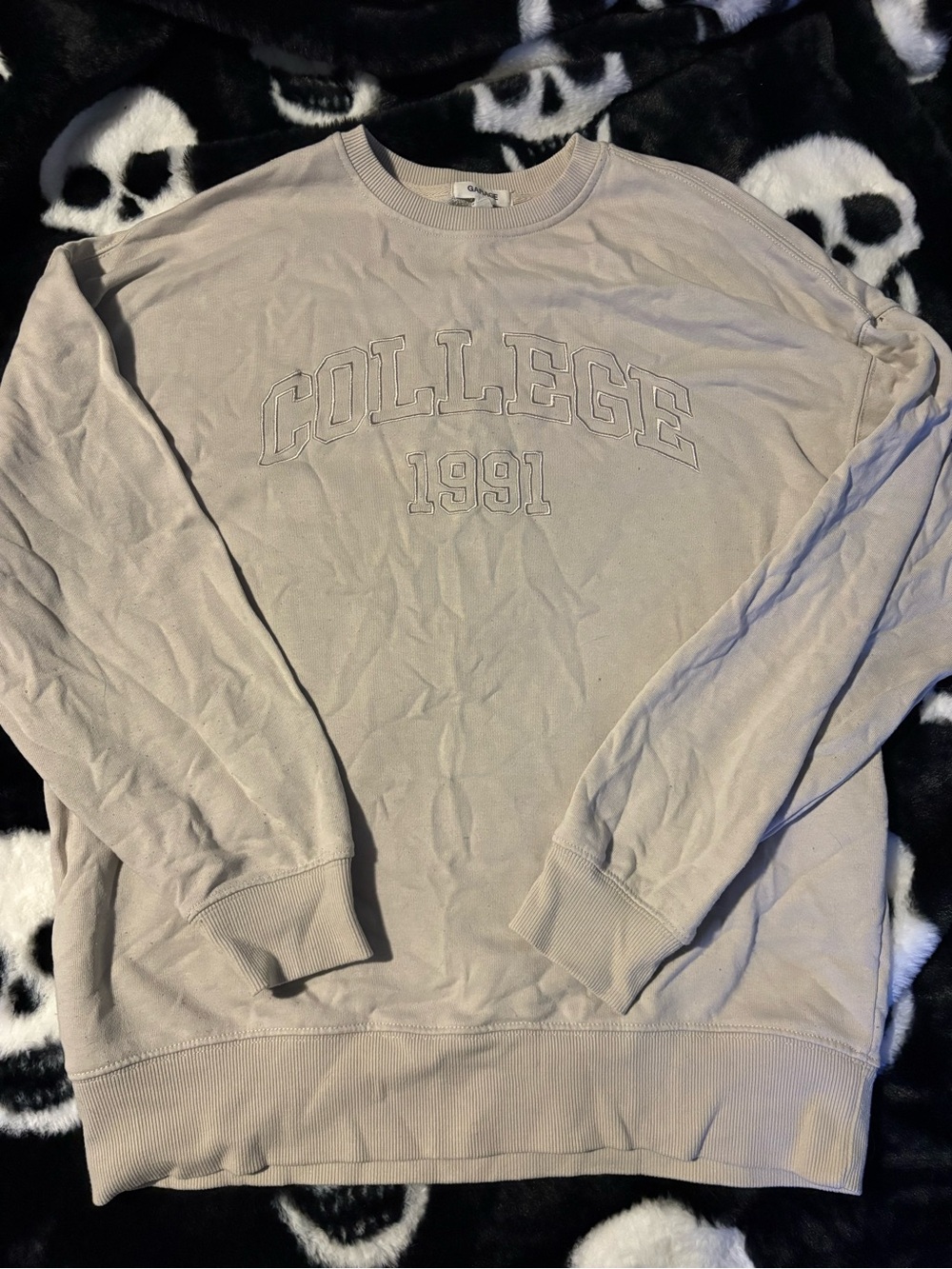 Garage Beige Embroidered
